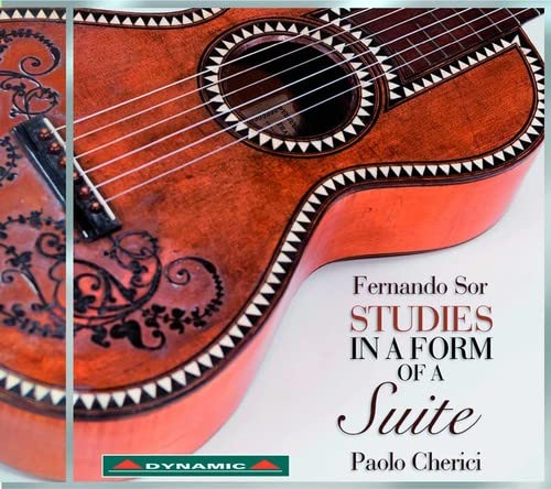 CD cover featuring a detailed, ornate classical guitar and text.