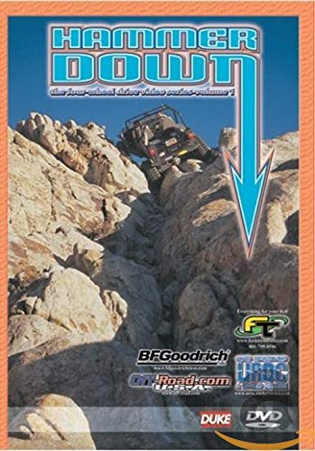 DVD cover for "Hammer Down" featuring an off-road vehicle on rocks.
