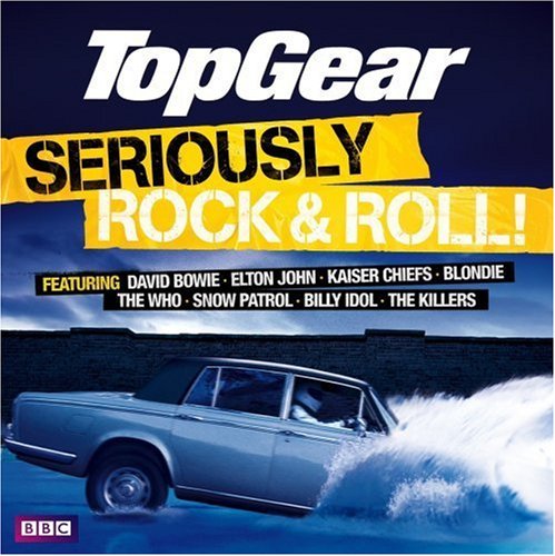 Top Gear Seriously Rock & Roll" CD cover with a car and waves.