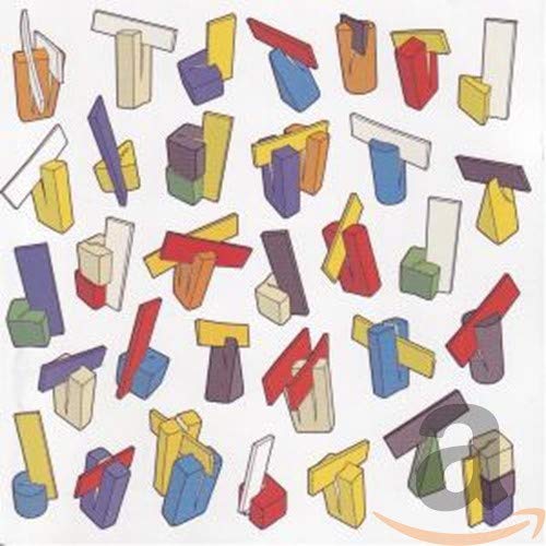 CD cover with colorful, abstract geometric shapes arranged densely.