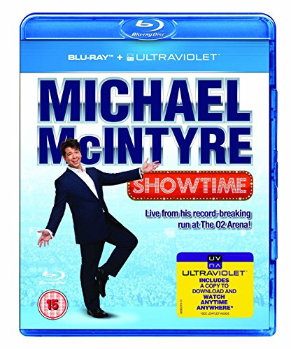 Blu-ray cover for Michael McIntyre's "Showtime" comedy performance.