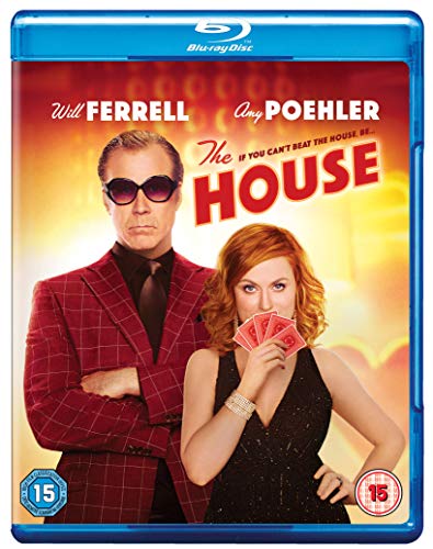 Blu-ray cover for "The House" featuring Will Ferrell and Amy Poehler.