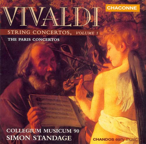 CD cover for Vivaldi’s “String Concertos, Vol 1” featuring classical artwork.