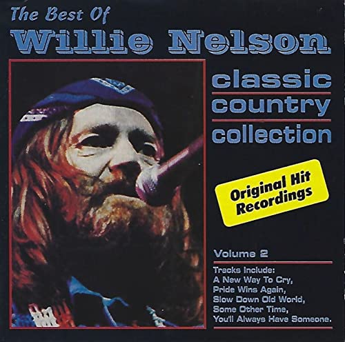 CD cover of Willie Nelson, wearing a hat and singing into a microphone.