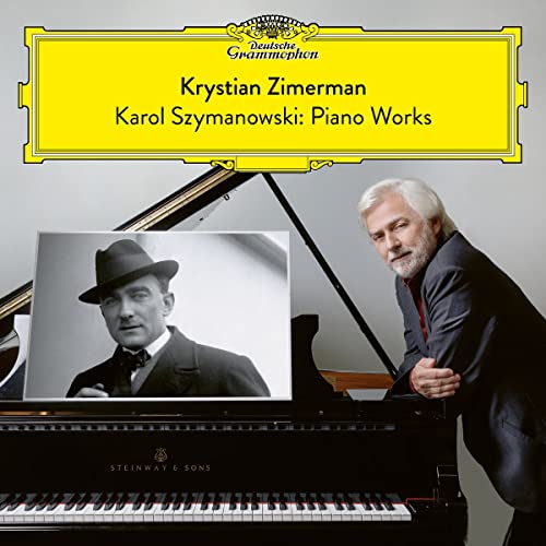 Album cover featuring pianist Krystian Zimerman and composer Karol Szymanowski.