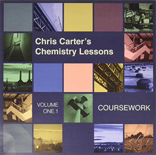 Album cover for Chris Carter’s “Chemistry Lessons: Coursework” vinyl, grid of images.