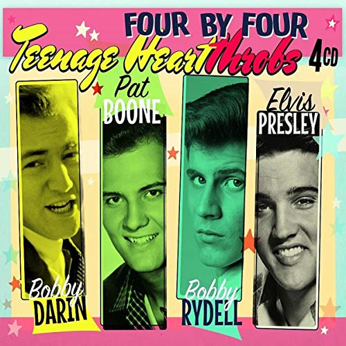 CD cover featuring portraits of Bobby Darin, Pat Boone, Elvis Presley, and Bobby Rydell.