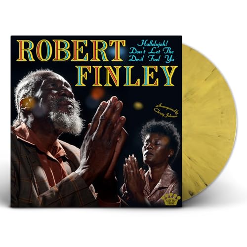 Vinyl record cover featuring Robert Finley and a woman in prayer.