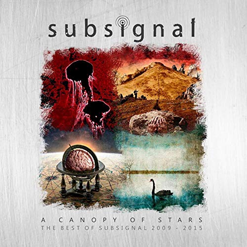 CD cover for Subsignal’s “A Canopy Of Stars” with surreal landscape imagery.