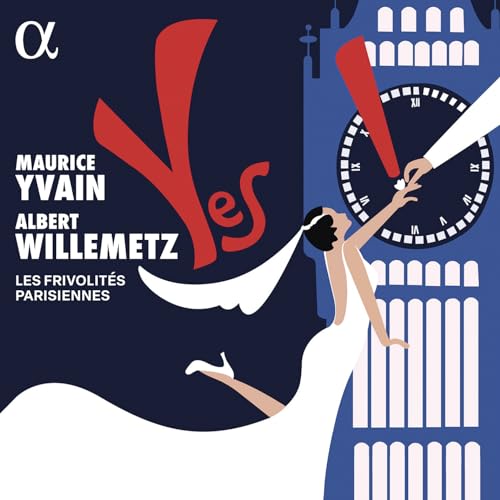 CD cover: stylized illustration of a woman near Big Ben, with red text.