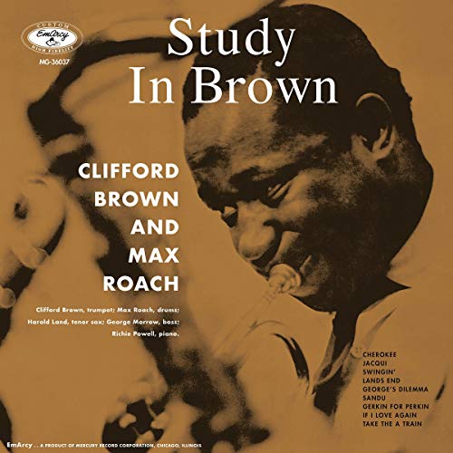 Vinyl record cover featuring portraits of Clifford Brown and Max Roach.