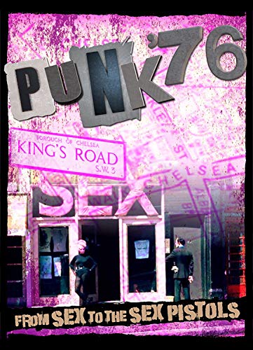 DVDC-style DVD cover for Punk '76 featuring a pink-tinted storefront on King's Road.