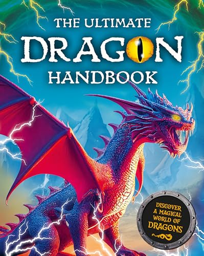Book cover featuring a red dragon with lightning and mountainous landscape.