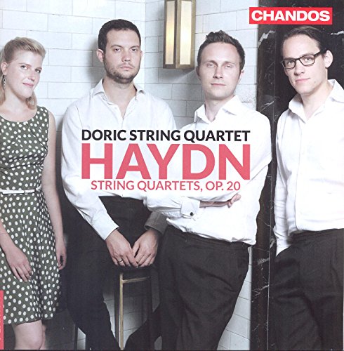 CD cover featuring the Doric String Quartet and text “Haydn.”