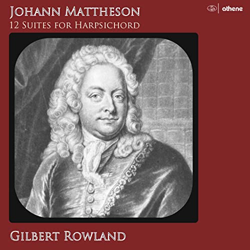 CD cover featuring a portrait of Johann Mattheson in a wig.