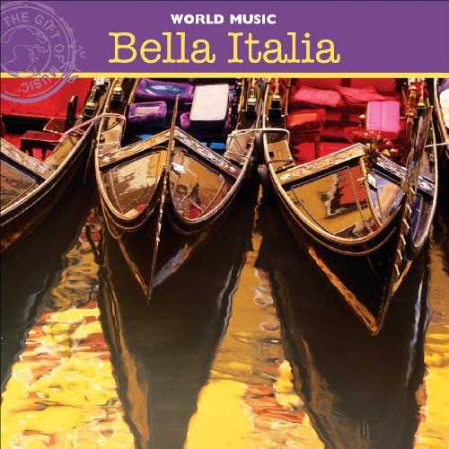 CD cover for āBella Italiaā featuring gondolas in Venice.