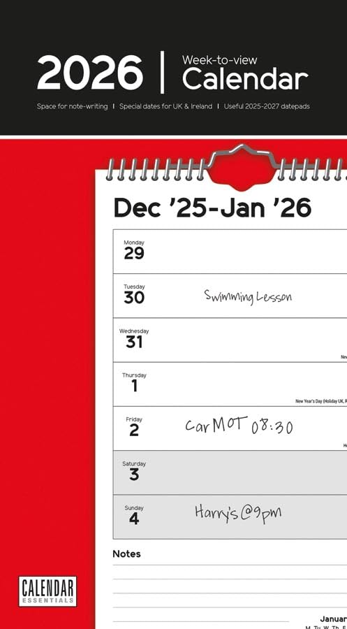 Essential Weektoview Stubby Slim Calenda