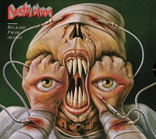 Album cover depicting a monstrous face with hands covering eyes.