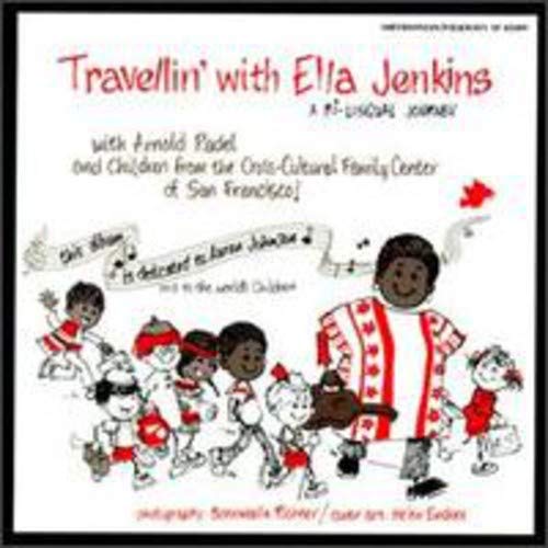 CD cover: illustrated children and Ella Jenkins, bilingual journey theme.