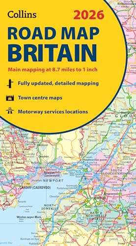 2026 Collins Road Map of Britain : Folded Map