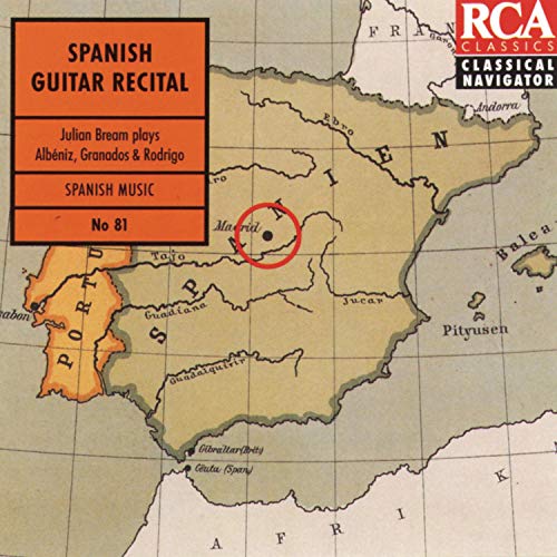 CD cover: map of Spain and Portugal with text âSpanish Guitar Recitalâ.