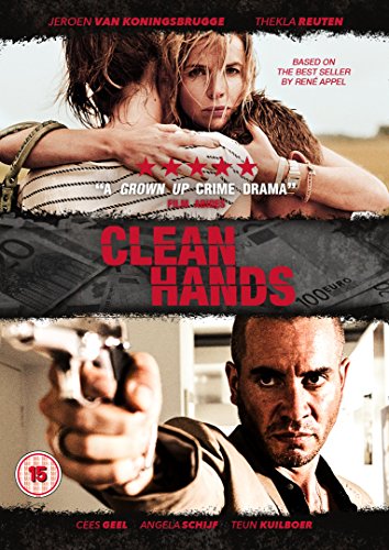DVD cover for "Clean Hands" featuring people and a handgun.