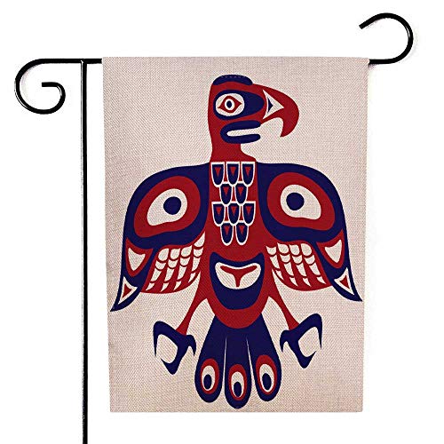 Vinyl record cover featuring a stylized red and blue bird design.