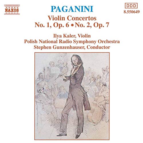 CD cover featuring a portrait of violinist Niccolò Paganini and musicians.
