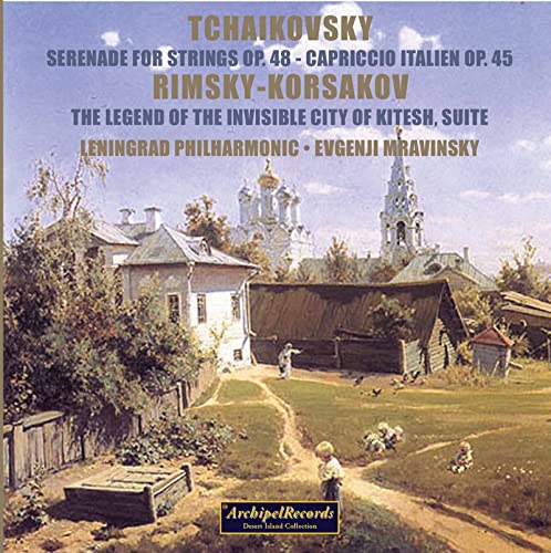 CD cover depicting a Russian village scene with buildings and figures.