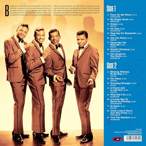 LP record cover featuring Little Anthony & The Imperials, a 1960s vocal group.