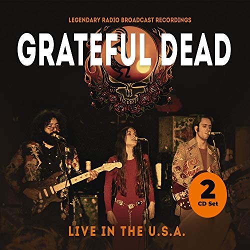 Grateful Dead album cover featuring band photo and "Live In The U.S.A." text.