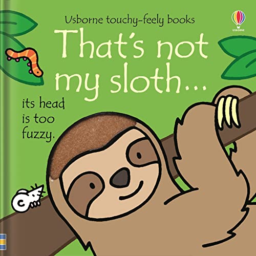 Cover of the children's book That's not my sloth featuring a cartoon sloth.