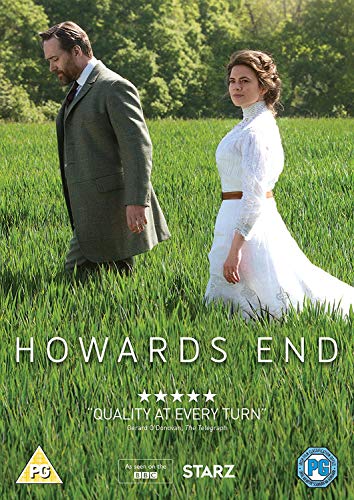 DVD cover for "Howard's End" featuring a man and woman in a field.