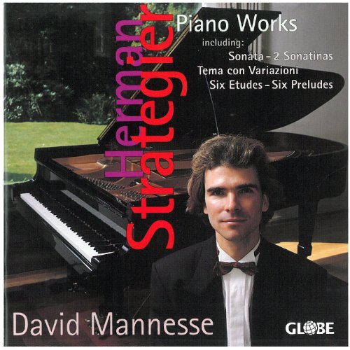 CD cover featuring pianist David Mannesse and a grand piano.