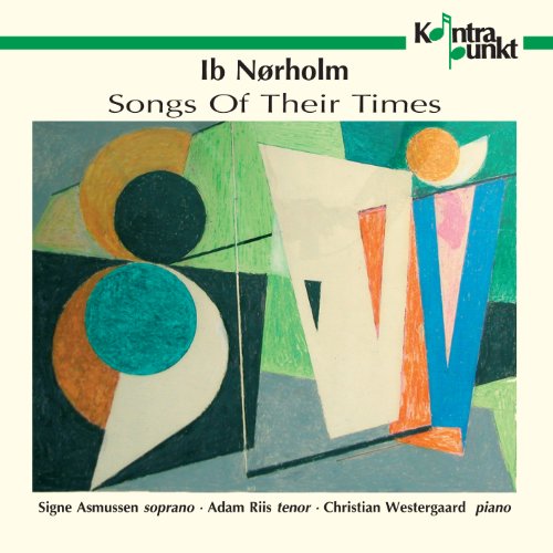 CD cover: abstract geometric painting in shades of green, blue, and orange.