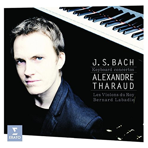 CD cover featuring pianist Alexandre Tharaud with text “J.S. Bach”.