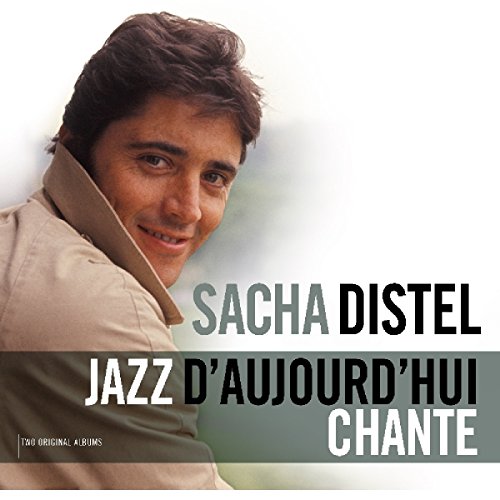 Sacha Distel album cover, portrait of a smiling man in a jacket.