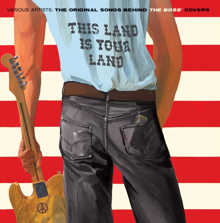 Album cover depicting a person with a guitar against a striped background.