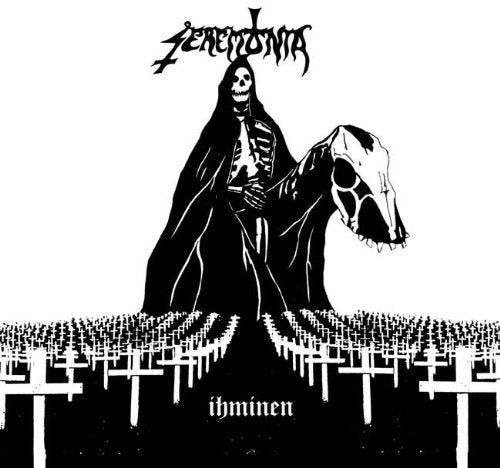 Black and white album cover featuring a cloaked skeletal figure with a skull.