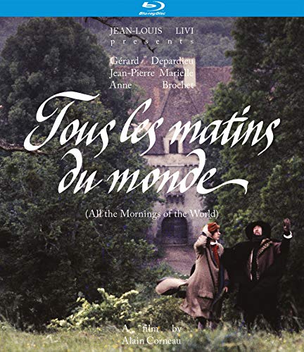 Blu-ray cover for āTous Les Matins Du Mondeā featuring figures in a forest.