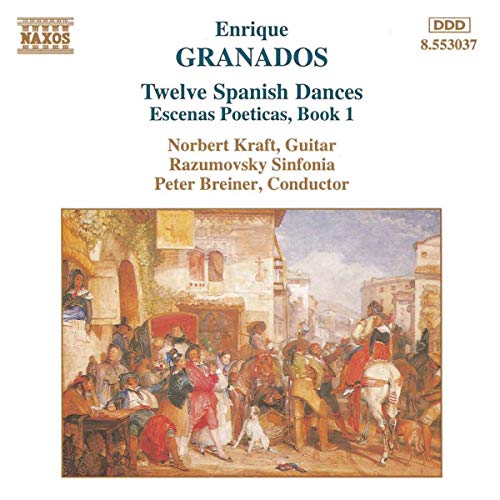CD cover for Enrique Granados’ “Twelve Spanish Dances” with painting.