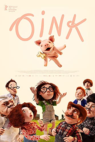 Oink!" DVD cover featuring animated characters, including a flying piglet.