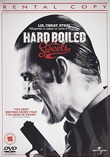 DVD cover for "Hard Boiled Sweets" featuring a man with a gun.