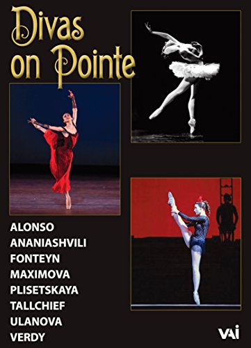 DVD cover titled Divas on Pointe featuring three ballet dancers in different poses.