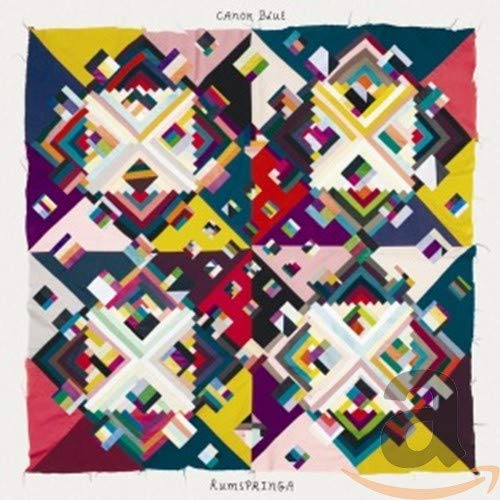 CD cover with colorful, geometric patchwork design and "Rumspringa" text.