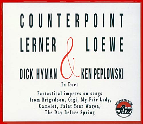 CD cover: "Counterpoint" by Dick Hyman & Ken Peplowski, white background.