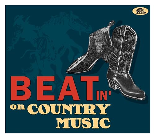 CD cover with cowboy boots and the text "Beatin' on Country Music".