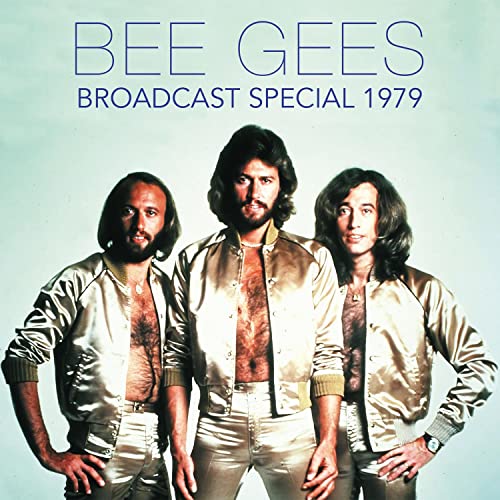 Bee Gees album cover, three men in gold jackets, 1979.