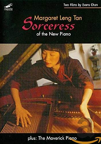 DVD cover featuring pianist Margaret Leng Tan with prepared piano strings.
