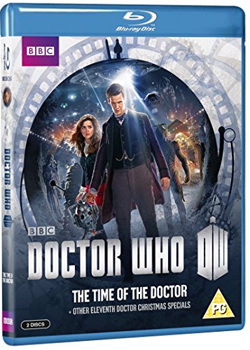 Blu-ray cover featuring the Eleventh Doctor and Clara Oswald with a Dalek in background.